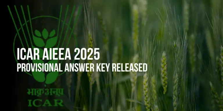 icar aieea 2025 provisional answer key released